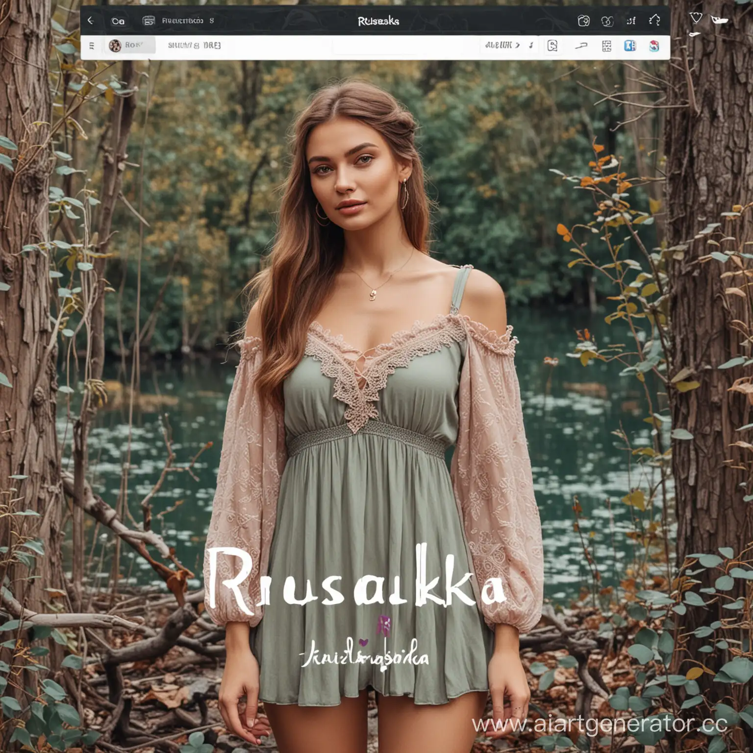 Интернет магазин женской одежды "Русалка" соц сети инстаграмм. Креативно и красиво