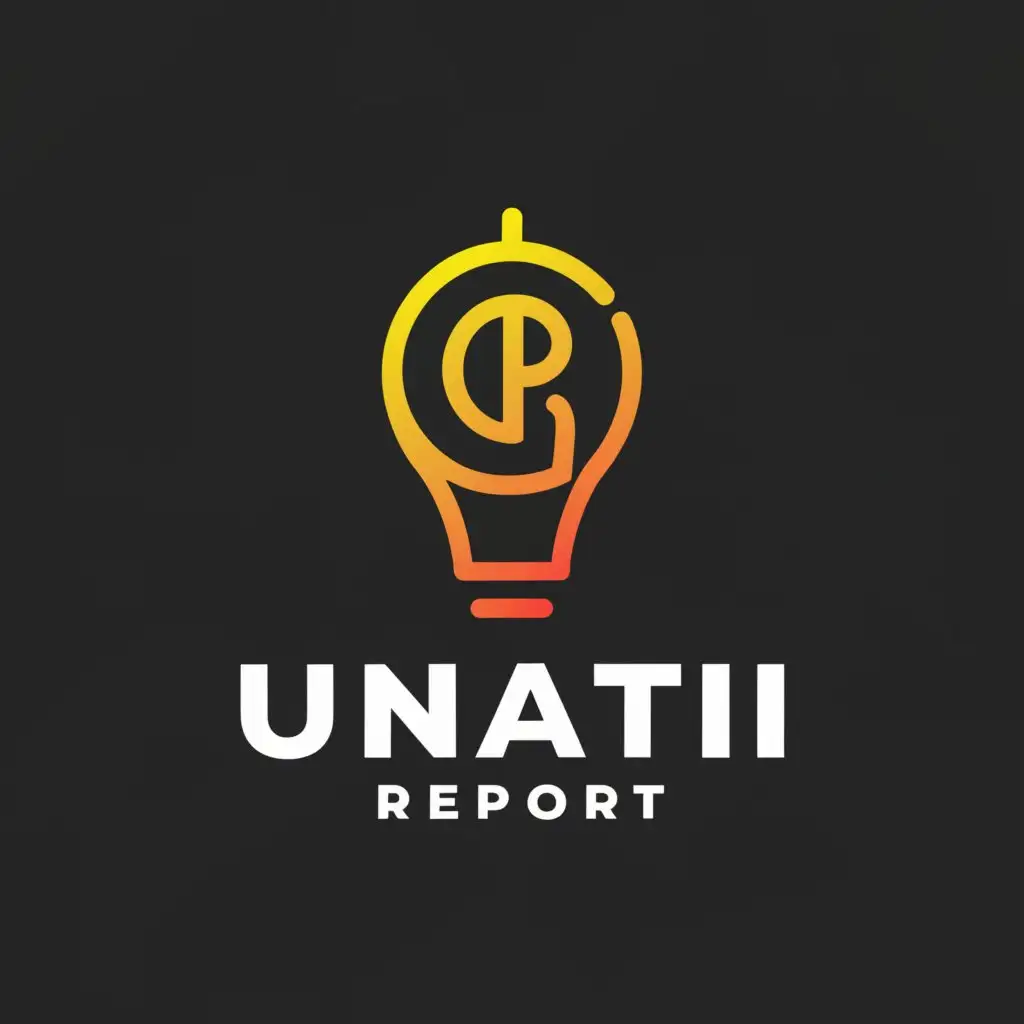 a logo design,with the text "UNNATI REPORT", main symbol:Motivationa logo,Moderate,be used in Entertainment industry,clear background