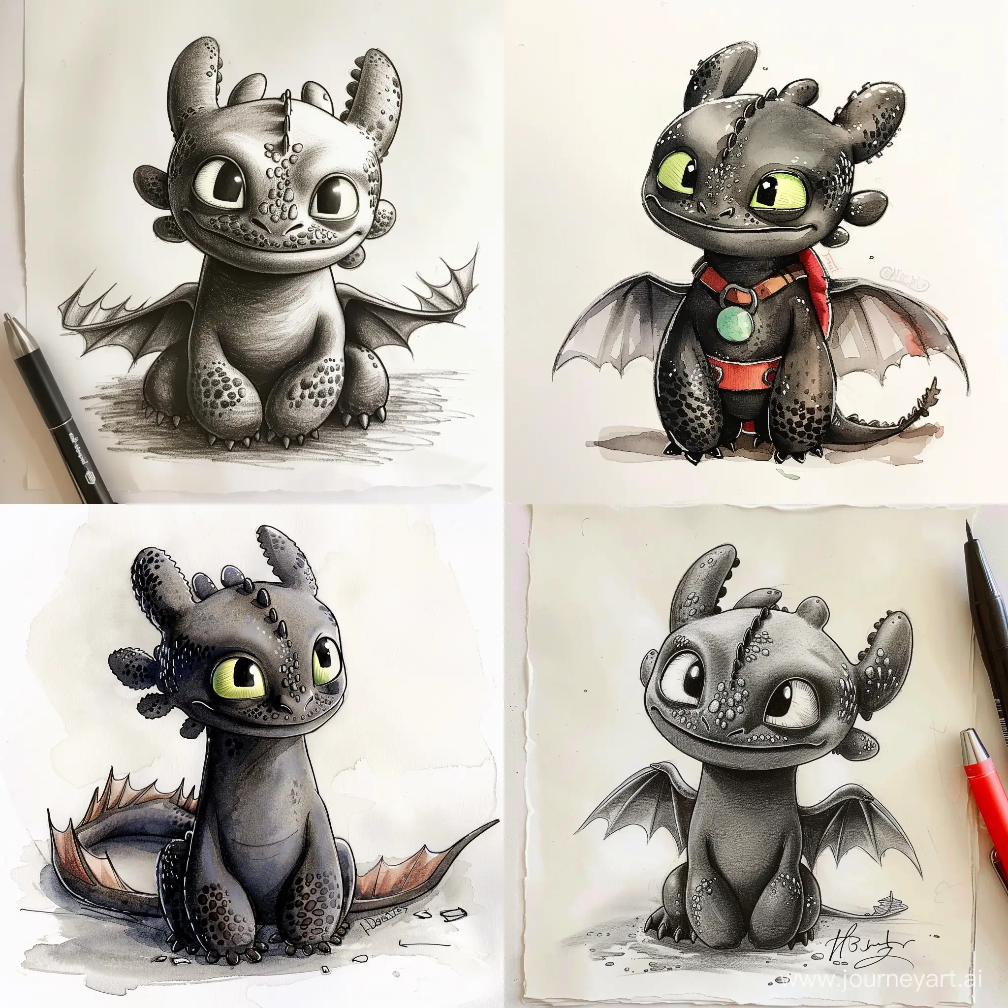 Toothless-Sketch-Iconic-Dragon-Portrait