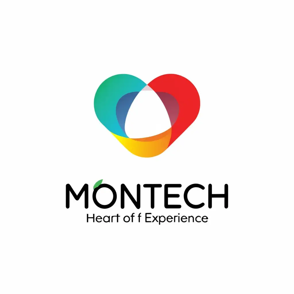 a logo design,with the text "MonTech", main symbol:Heart of Experience,Minimalistic,be used in Education industry,clear background