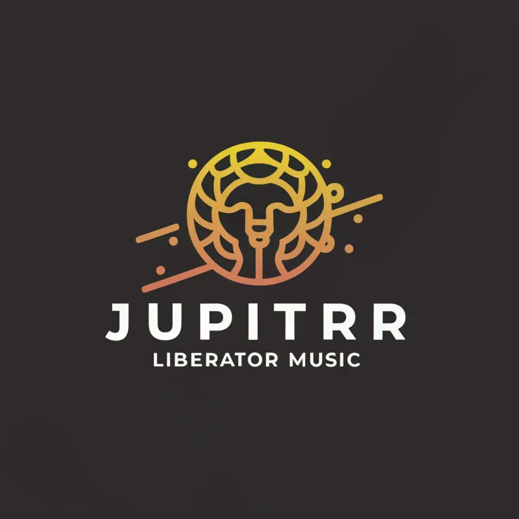 a logo design,with the text "Jupiter Liberator Music", main symbol:Jupiter God,Moderate,be used in Religious industry,clear background
