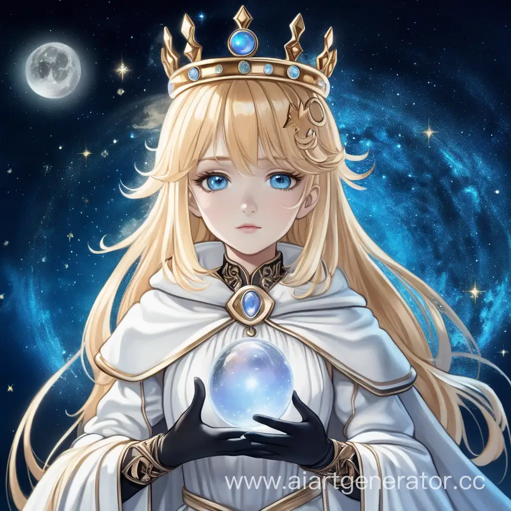 Magical-Blonde-Girl-in-Starry-Sky-Cloak-and-Crown