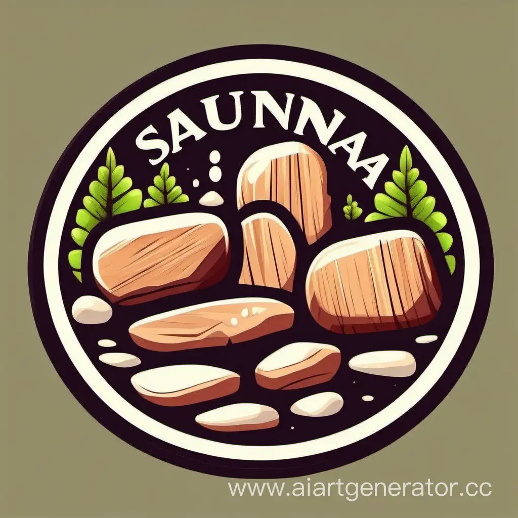 Sauna-Stones-Illustration-in-Sticker-Style
