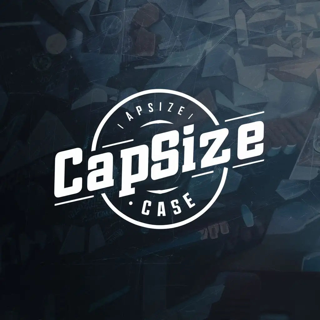 logo, phone, with the text "capsize case", typography, be used in Technology industry