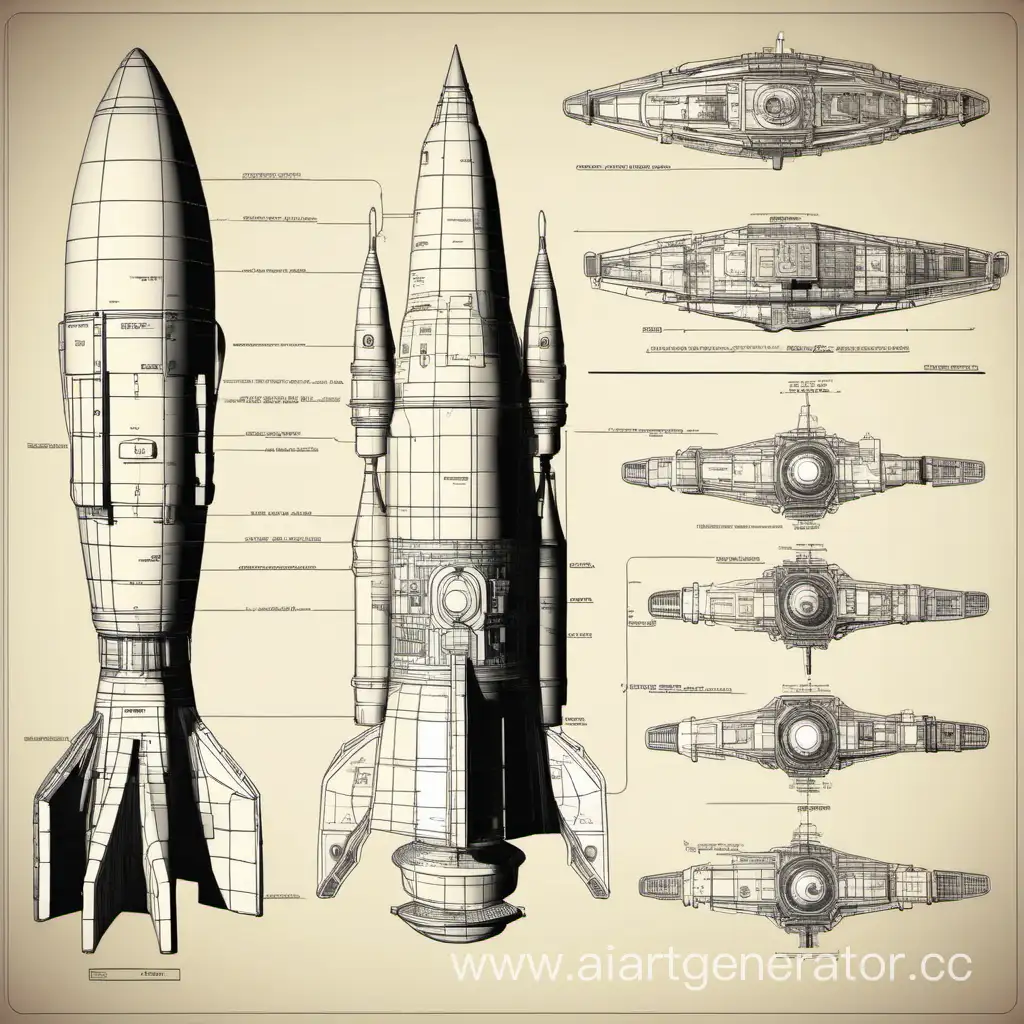 Vintage-3D-Spacecraft-Blueprint-for-SciFi-Enthusiasts