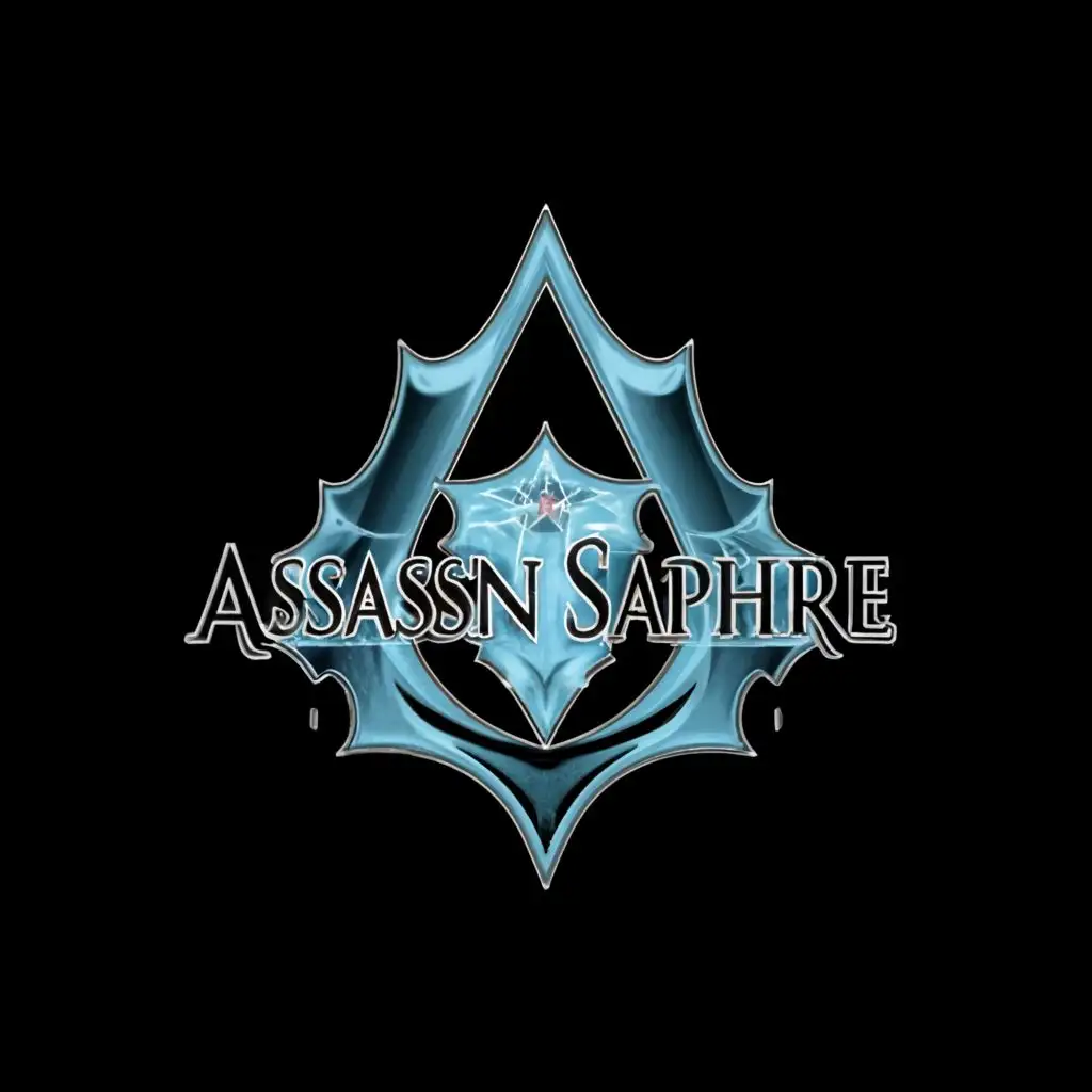logo, assassin saphire, with the text "Logo", typography