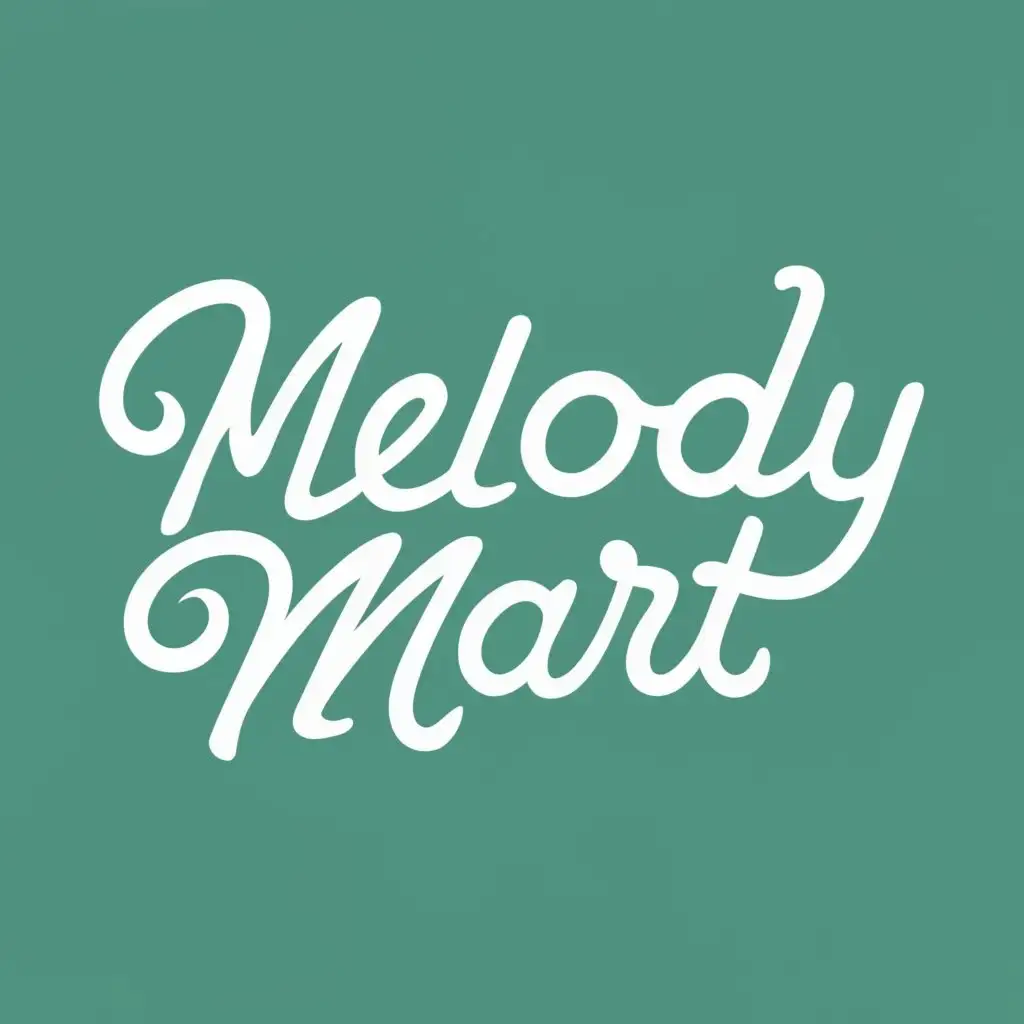 logo, Discover Your Rhythm with Melody Mart: Where Music Begins!, with the text "melody mart", typography, be used in Retail industry