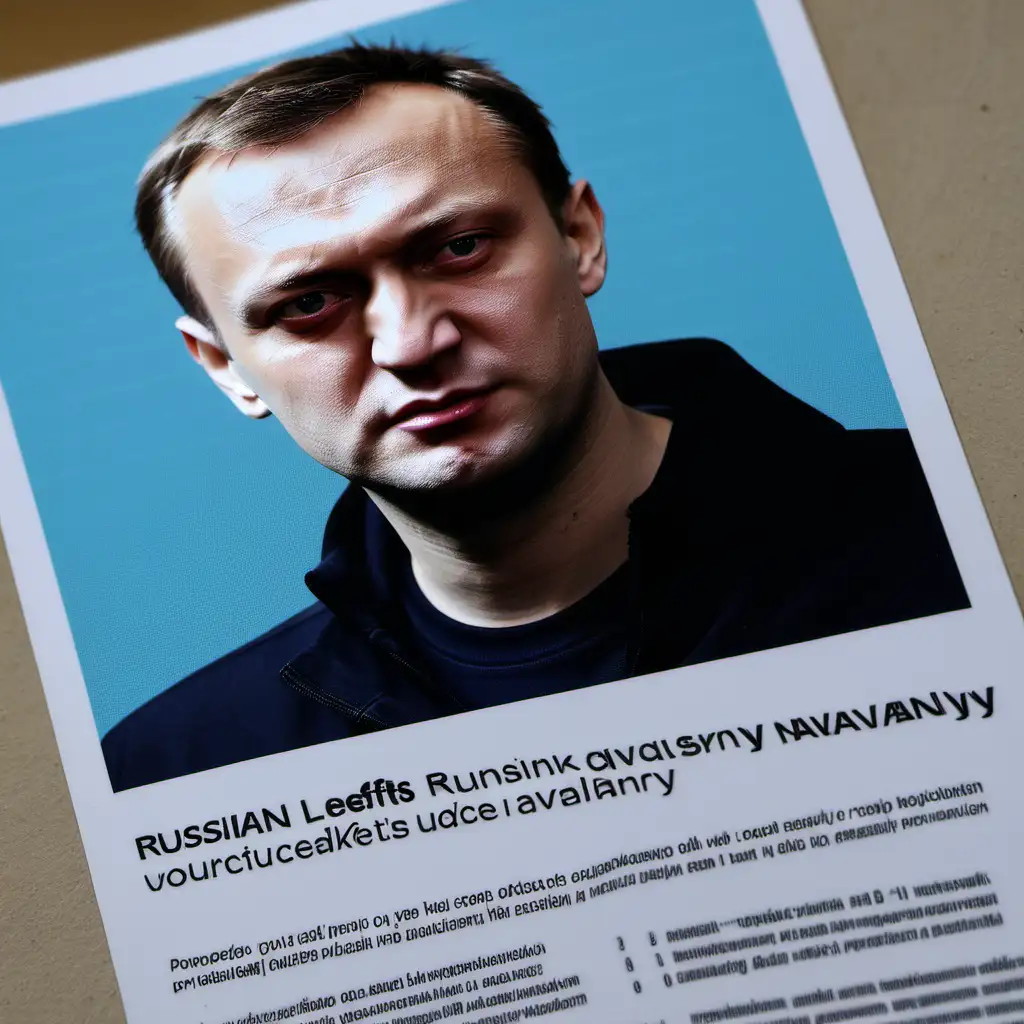 Printed Leaflets Russian Navalny Activism and Advocacy
