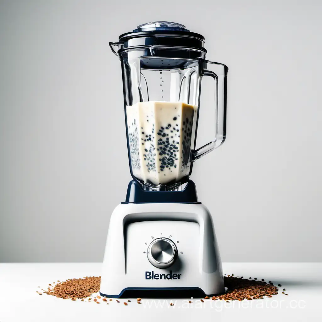 Blender-Mixing-Milk-with-Seeds-on-a-Clean-White-Background