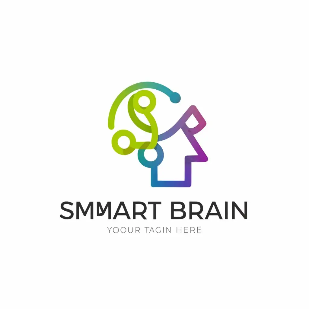 a logo design,with the text 'smart brain', main symbol:media in future,Moderate, be used in Retail industry, clear background