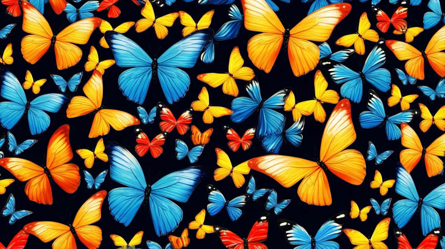 Vibrant Butterfly Art A Kaleidoscope of Painted Wings