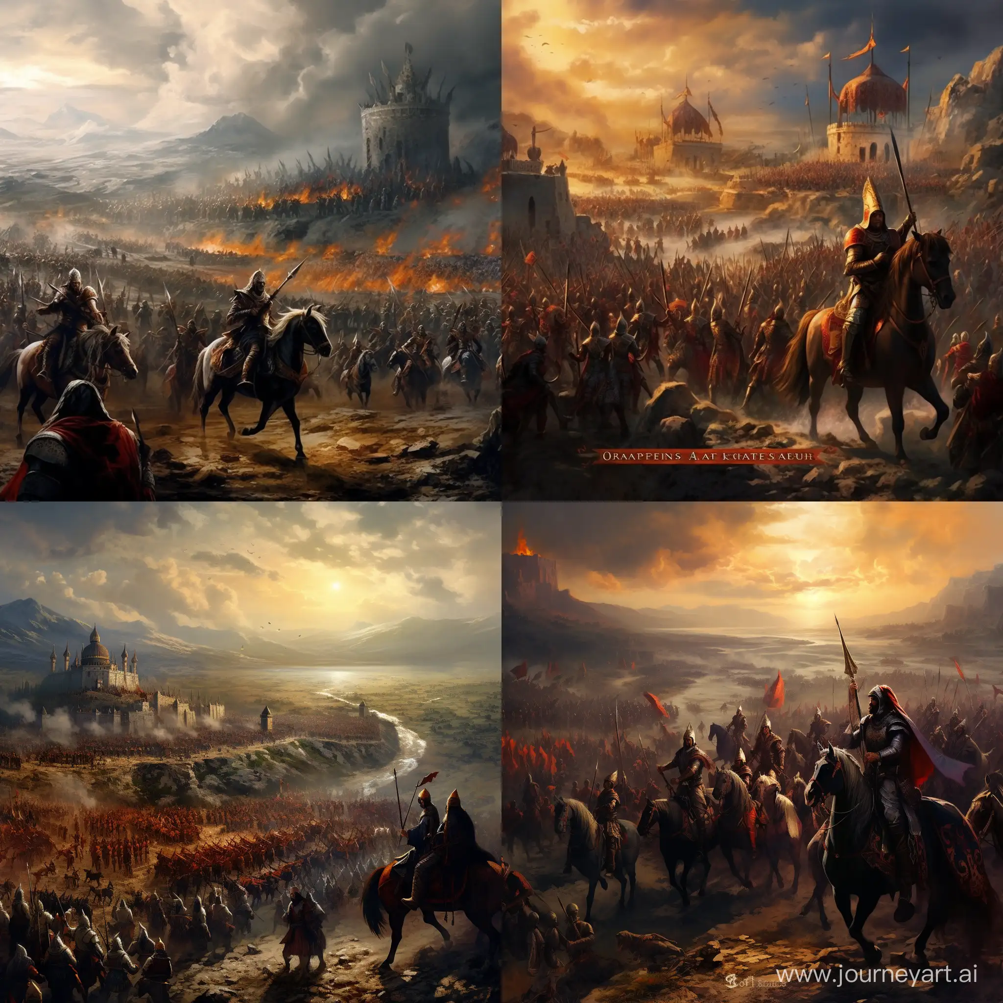 Alparslans-Conquest-of-Anatolia-Historical-Artwork