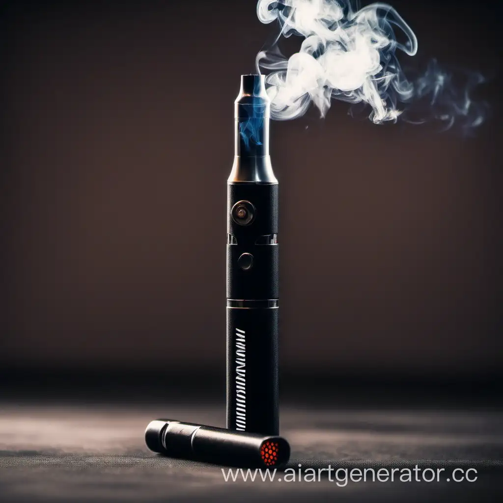 Smoke-Emitting-Black-Electronic-Cigarette-from-odnorazkiru