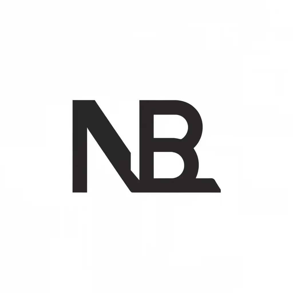 a logo design,with the text 'noba', main symbol:NB,Minimalistic,clear background
