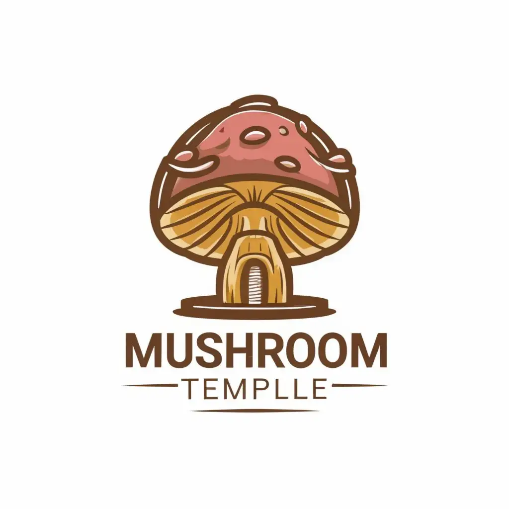 logo, business, with the text "MUSHROOM TEMPLE", typography, be used in Religious industry