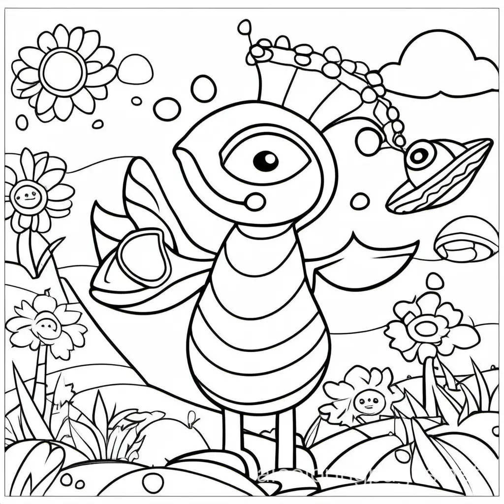 bla
, Coloring Page, black and white, line art, white background, Simplicity, Ample White Space. The background of the coloring page is plain white to make it easy for young children to color within the lines. The outlines of all the subjects are easy to distinguish, making it simple for kids to color without too much difficulty