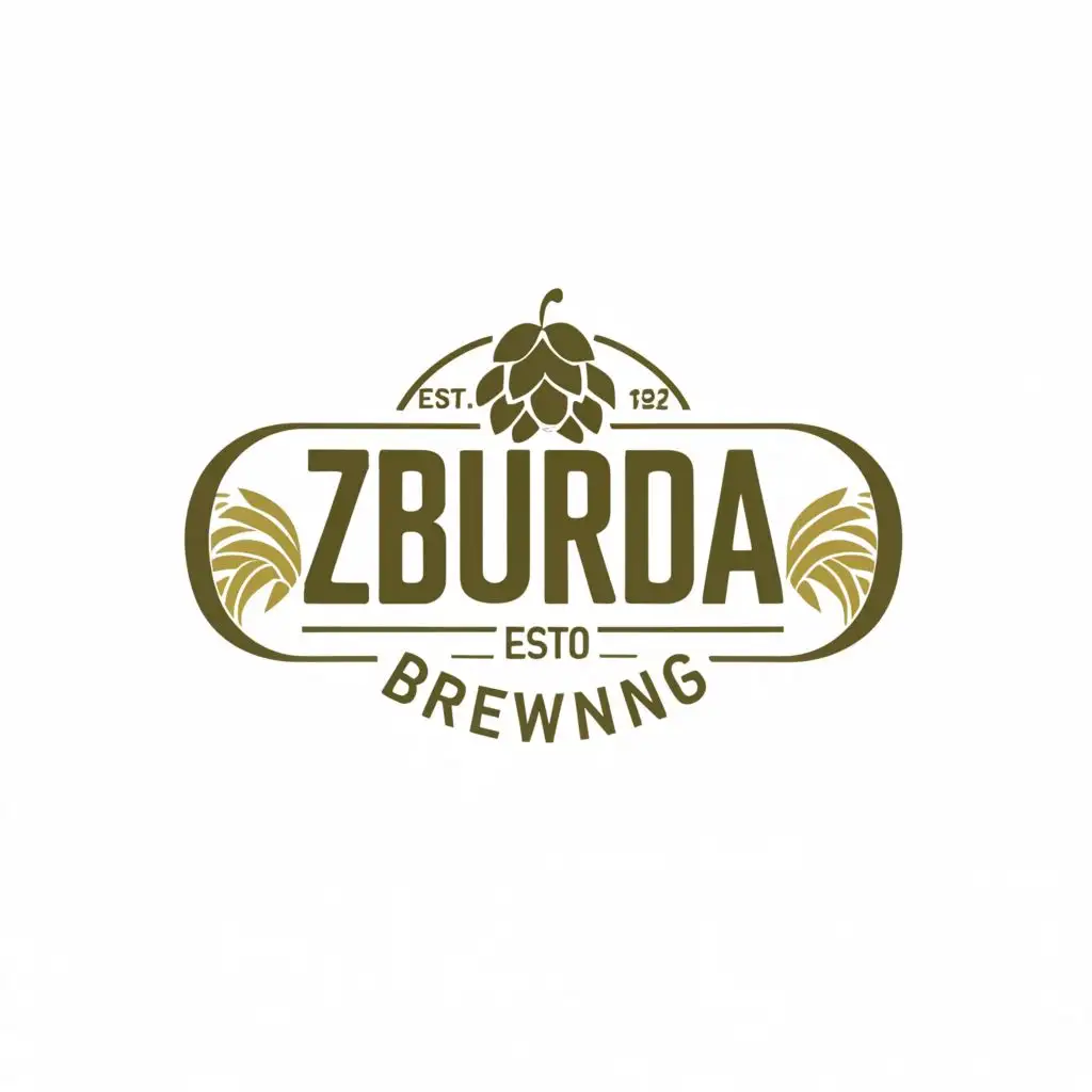 a logo design,with the text "ZBURDA
brewing", main symbol:none,Moderate,be used in Restaurant industry,clear background