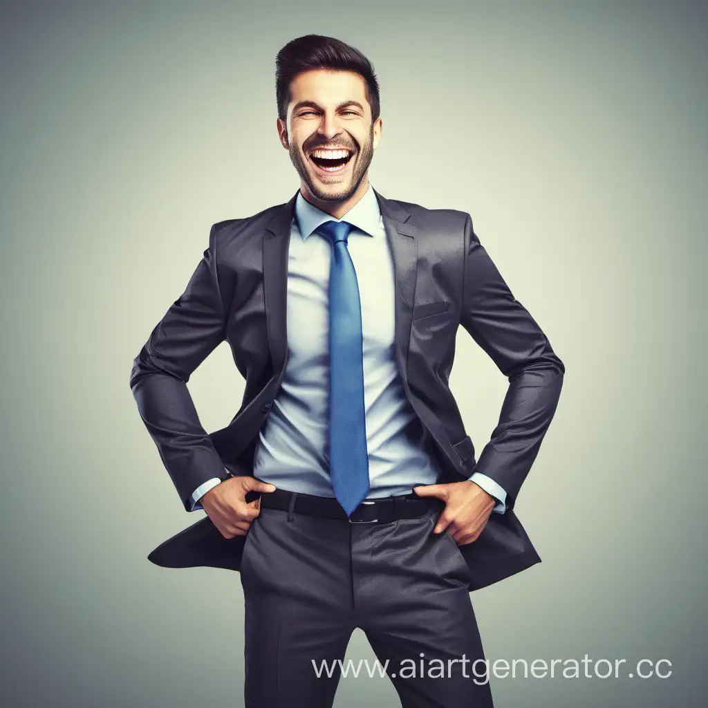 Cheerful-Businessman-Smiling-in-Modern-Office-Setting