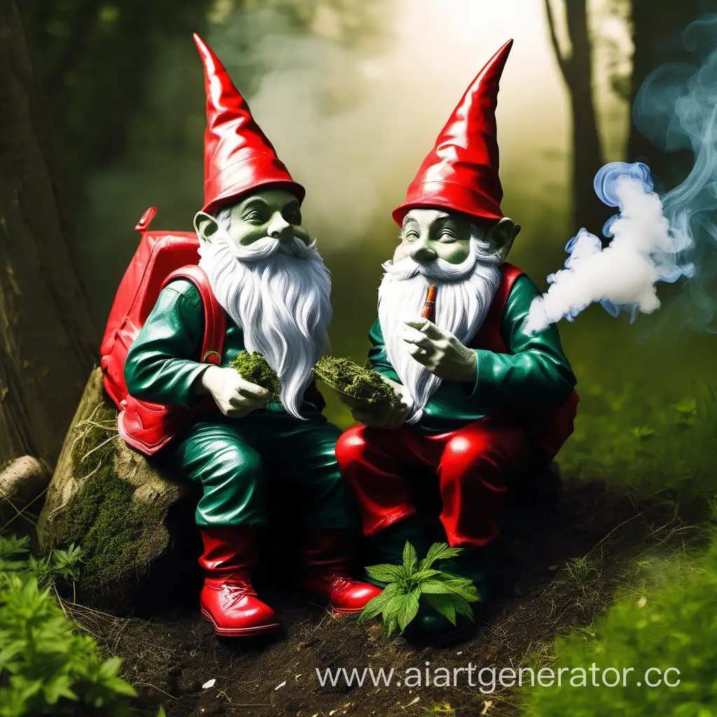 Garden-Gnomes-Enjoying-Herbal-Smoke-in-Candid-Capture