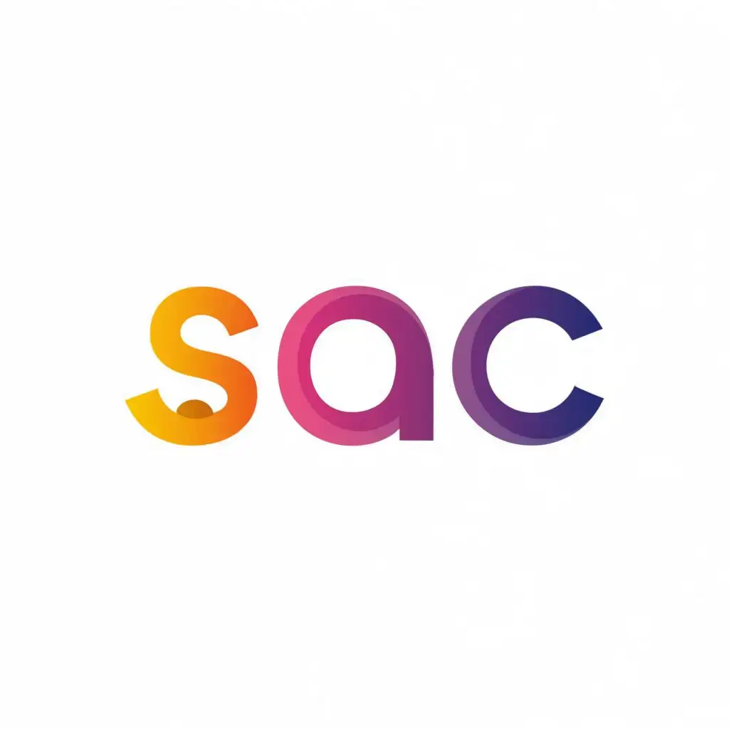 logo, SyAnC, with the text "SAC", typography, be used in Technology industry