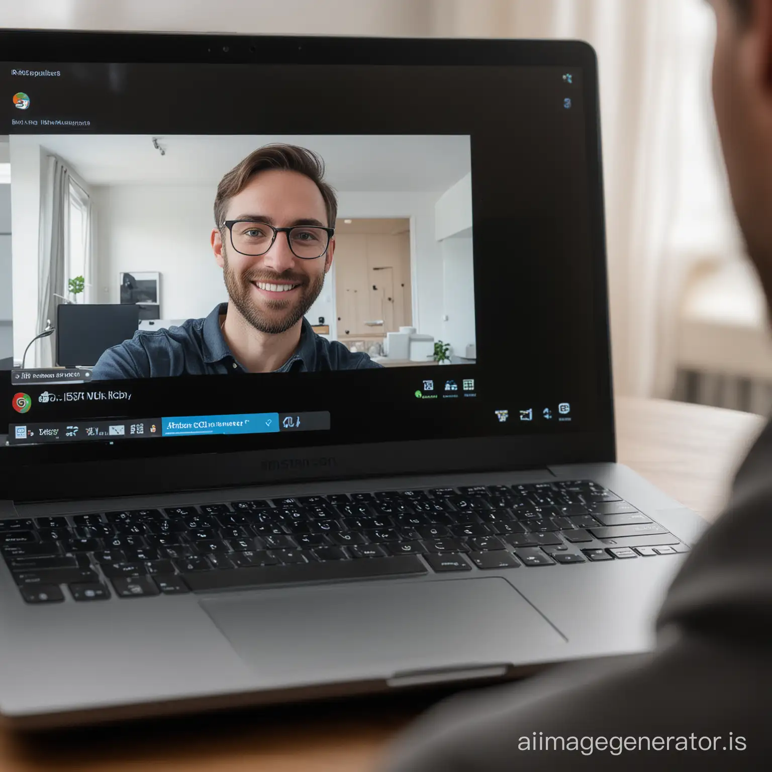 Laptop-Users-OvertheShoulder-View-of-a-Vibrant-Digital-Workspace