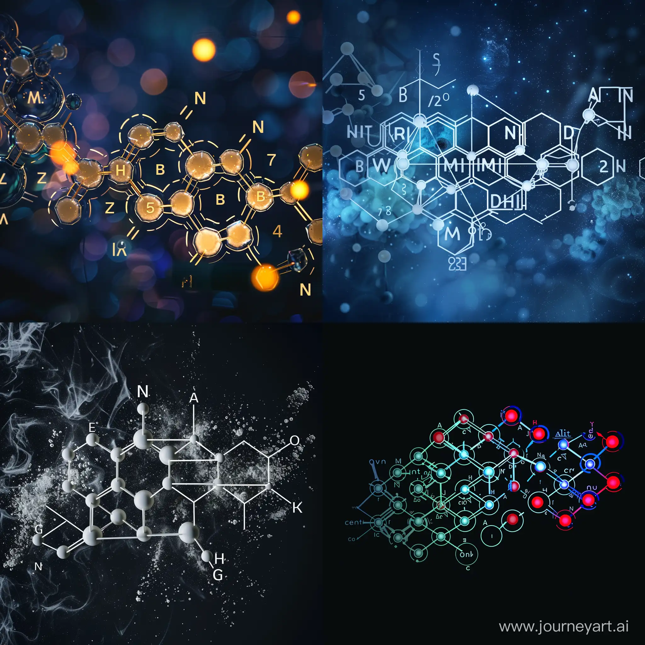 HighQuality-Amphetamine-Chemical-Formula-Visualization