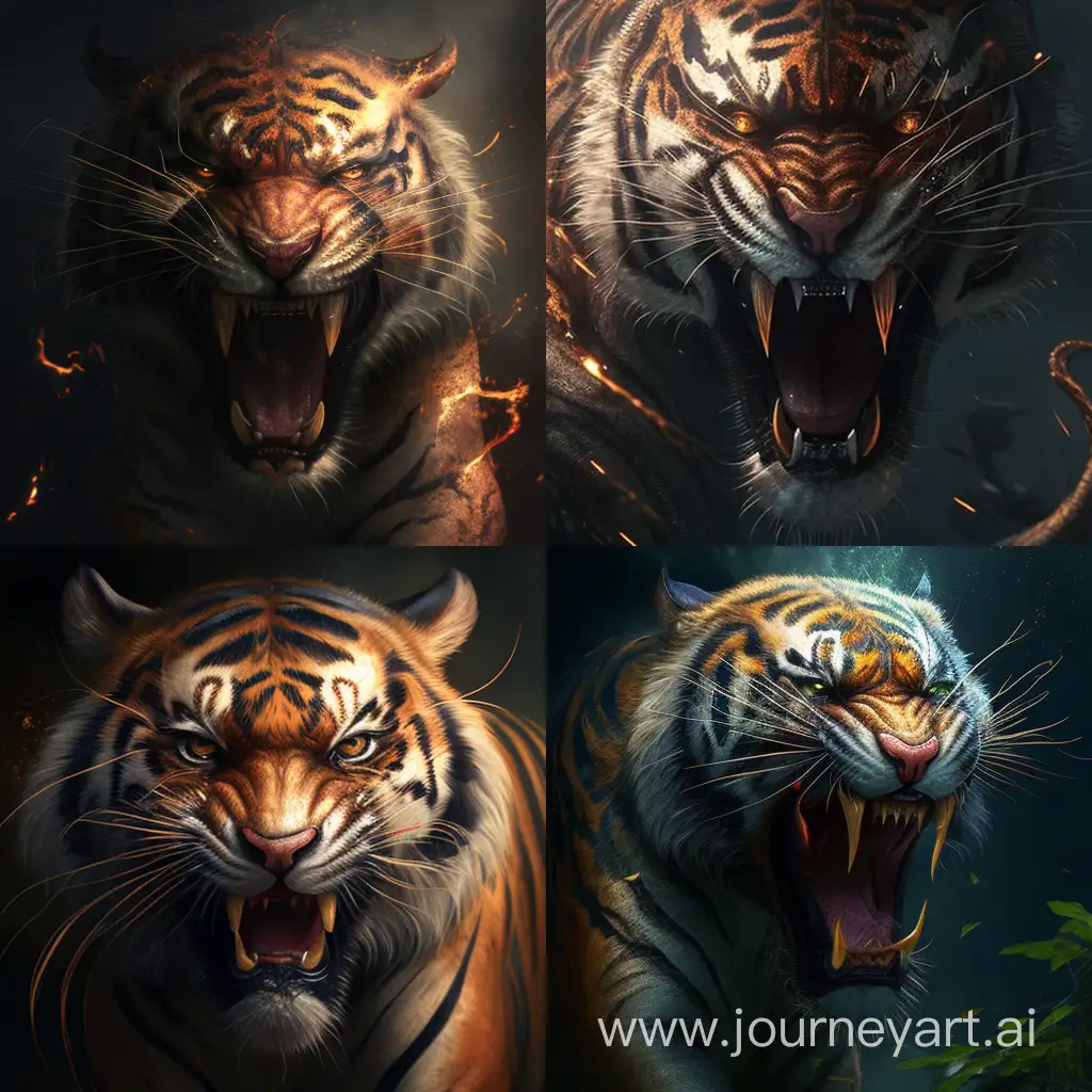 Fierce-Tiger-with-Angry-Expression-Capturing-Intense-Wildlife-Moment