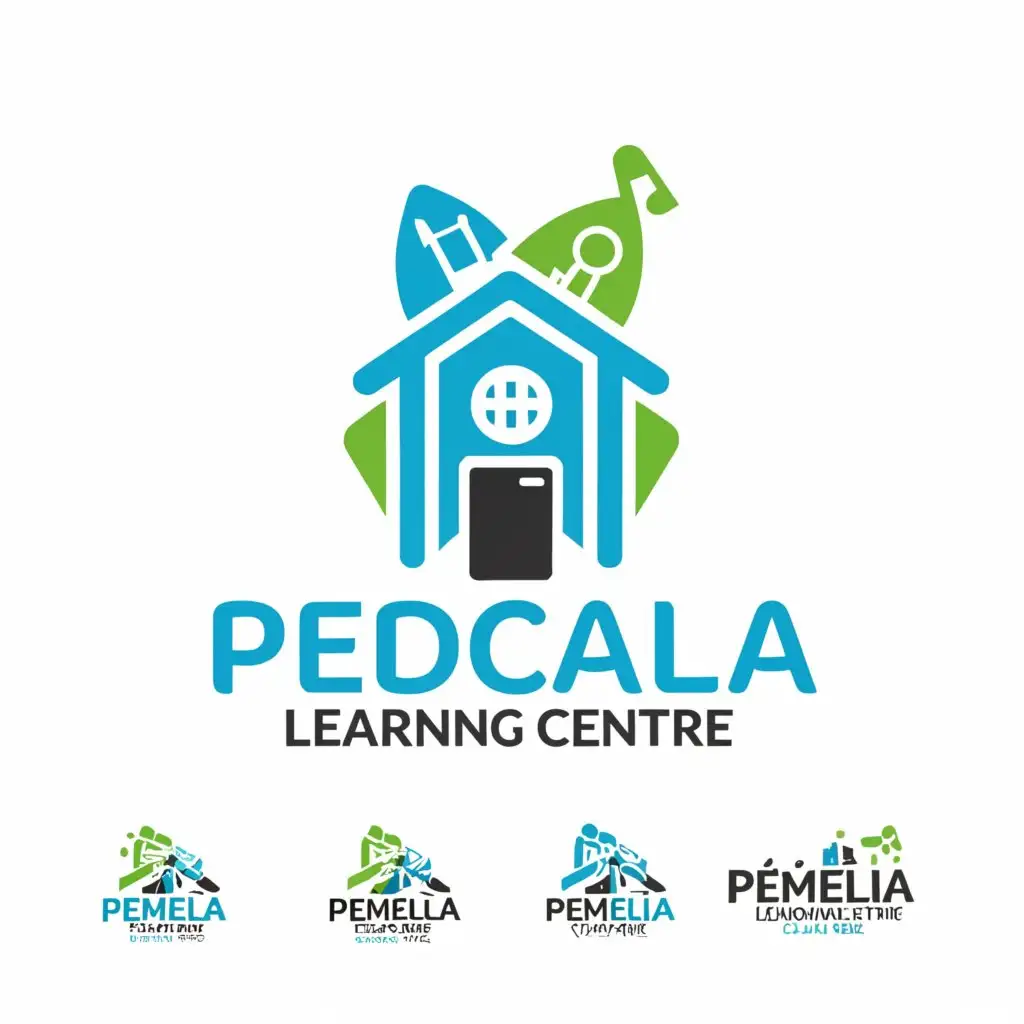 a logo design,with the text "Pemela Learning Centre

Education is the Key 
", main symbol:school,Moderate,be used in Construction industry,clear background