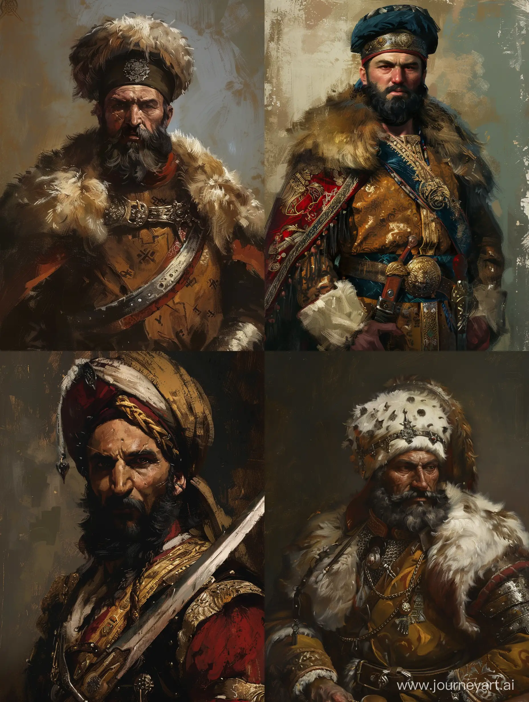 Medieval-Turkic-Mercenary-in-Renaissance-Style-Painting
