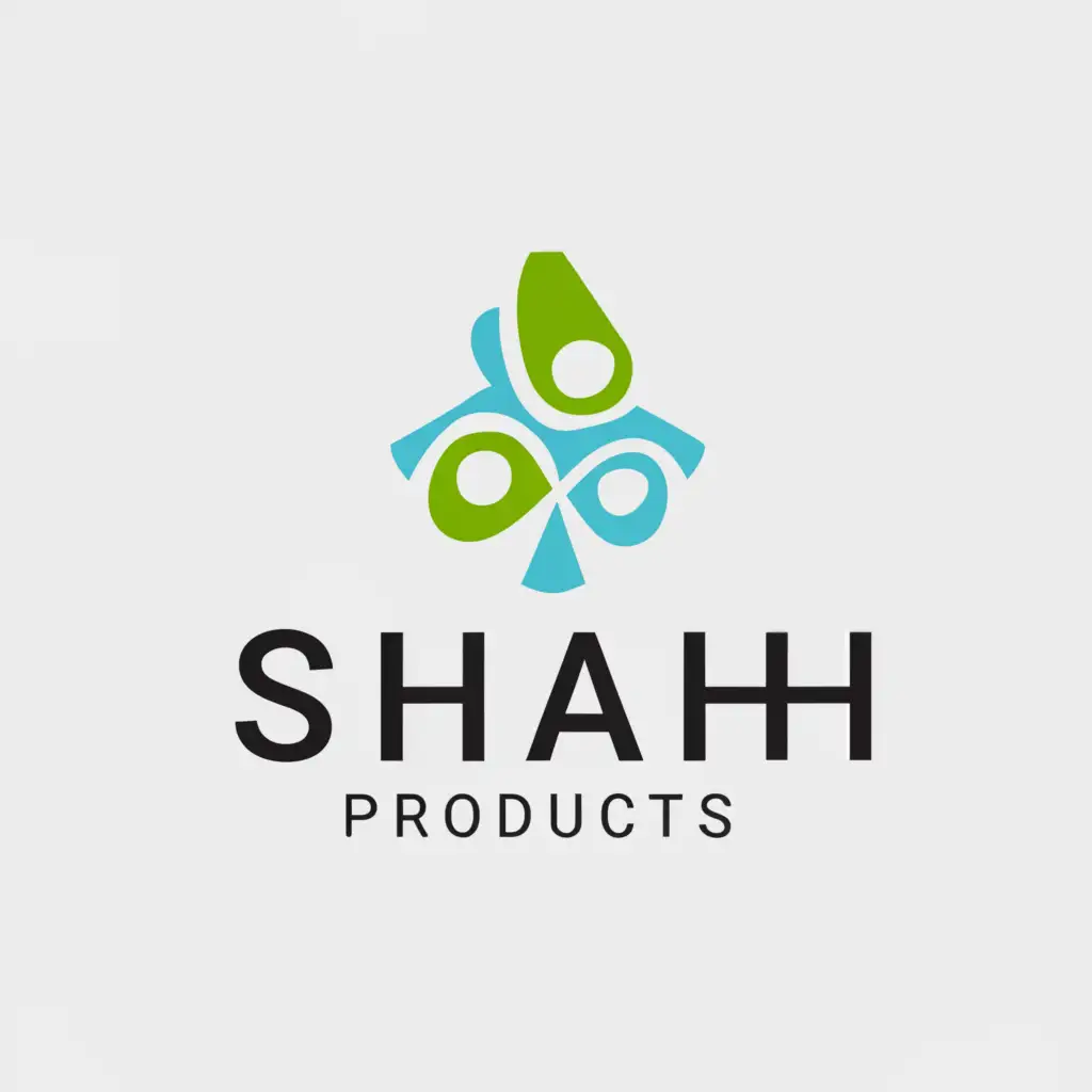 a logo design,with the text "Shah Products", main symbol:Nutrition,Moderate,be used in Sports Fitness industry,clear background
