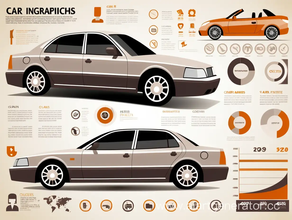 Инфографика про автомобиль