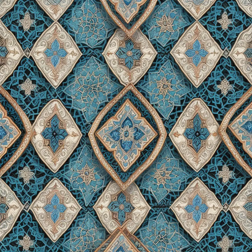 intricate repeating turkish pattern

