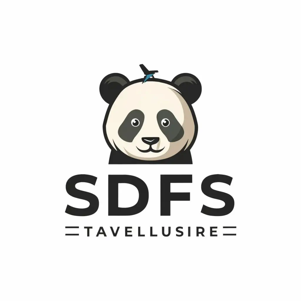 logo, panda, with the text "sdsfs", typography, be used in Travel industry