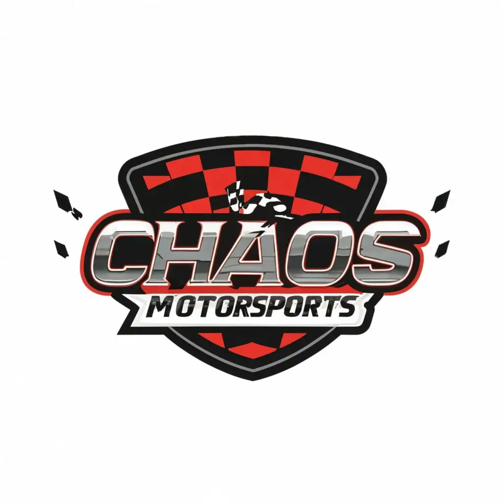 logo, racing, with the text "Chaos Motorsports", typography, be used in Sports Fitness industry