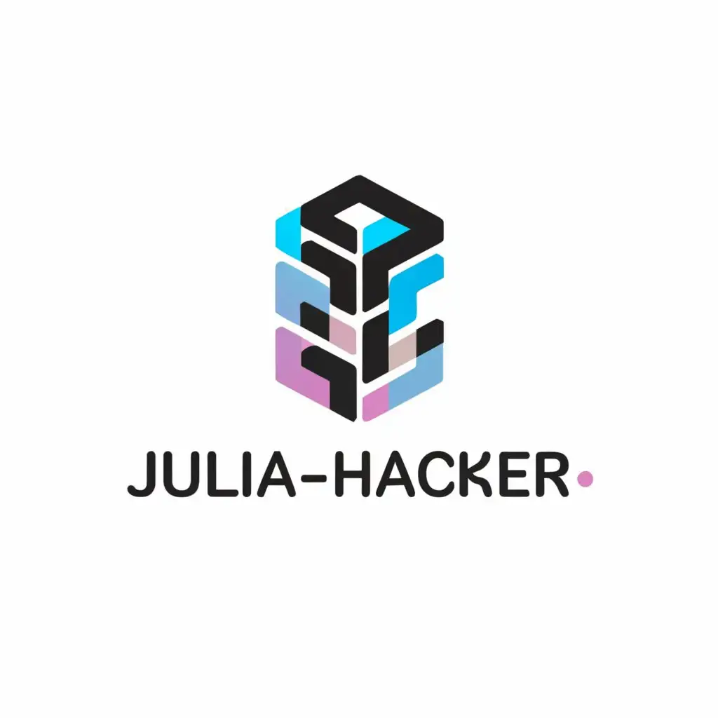 a logo design,with the text "Julia_Hacker", main symbol:hacker,Minimalistic,be used in Internet industry,clear background
