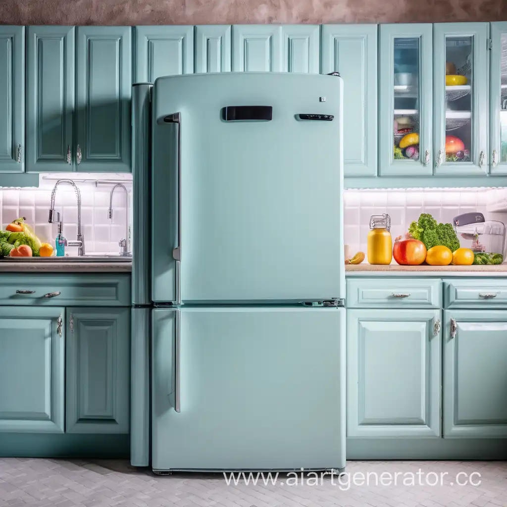 Bright-Kitchen-Interior-with-Empty-Refrigerator