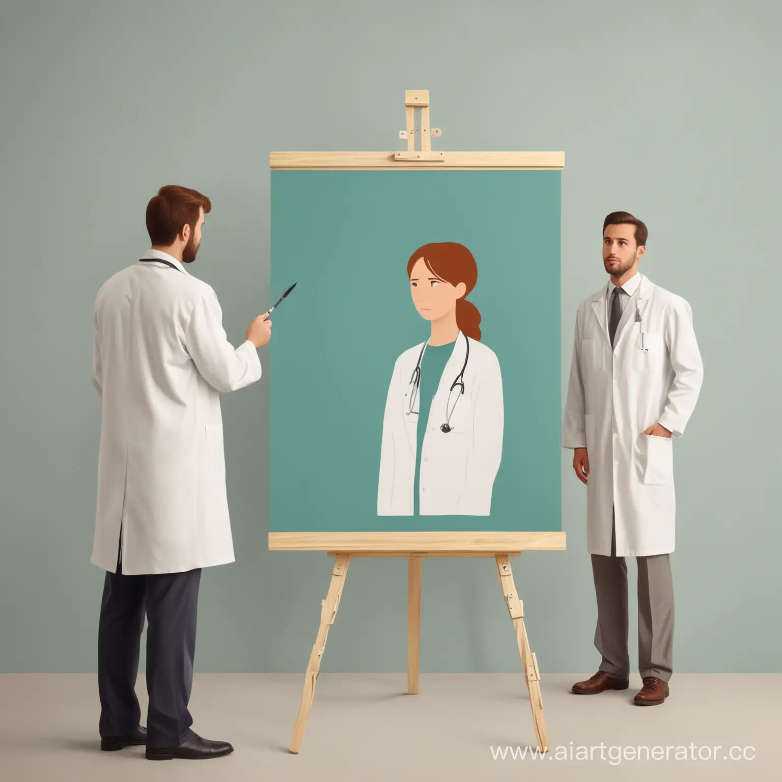 Картина для фона презентации "жалобы пациента" . Чтобы на фоне был человек, в векторном стиле, минималистично. Без надписей
