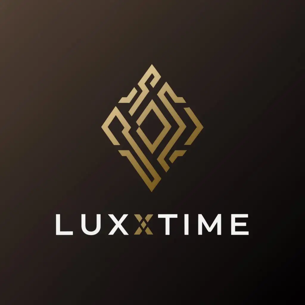 a logo design,with the text "LuxTime", main symbol:luxury watches,Moderate,be used in Retail industry,clear background