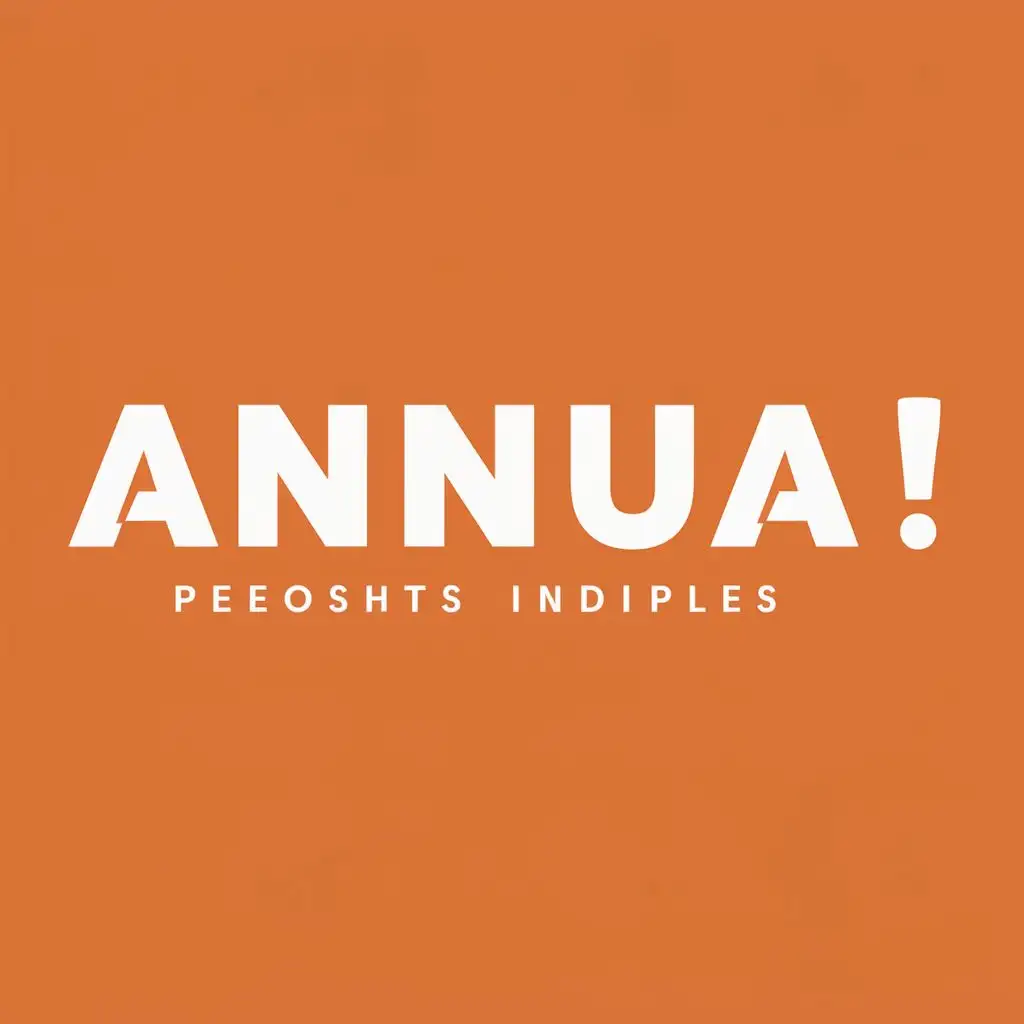 logo, peoples, with the text "AnnuA !", typography, be used in Nonprofit industry