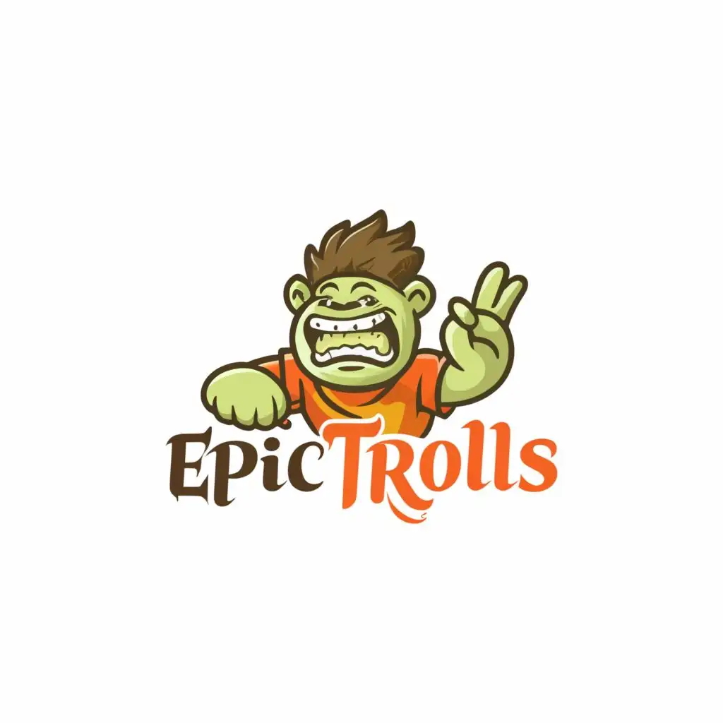 logo, Flash, with the text "Epictrolls.np", typography, be used in Internet industry