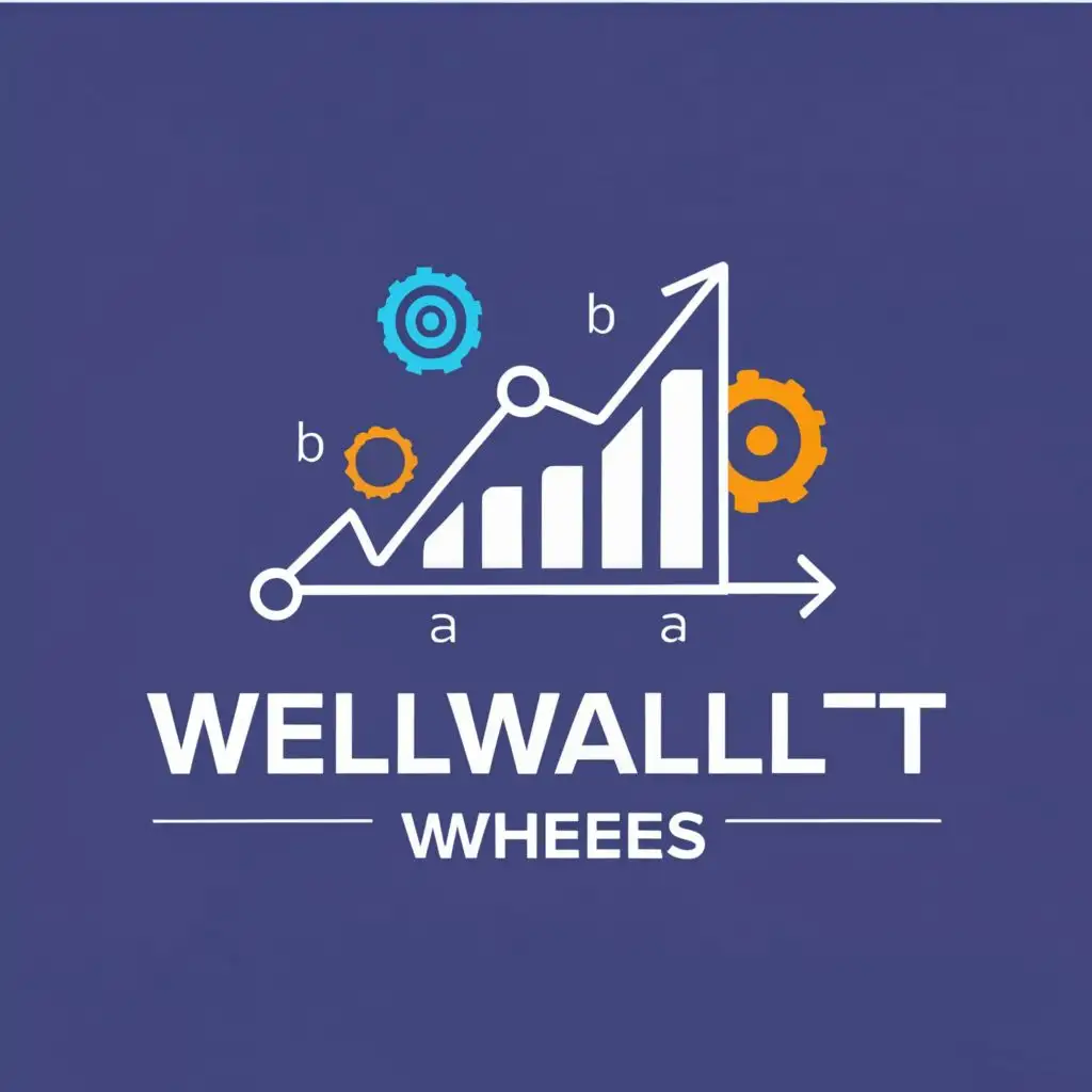 logo, chart, with the text "WellWalletWheels", typography, be used in Finance industry
