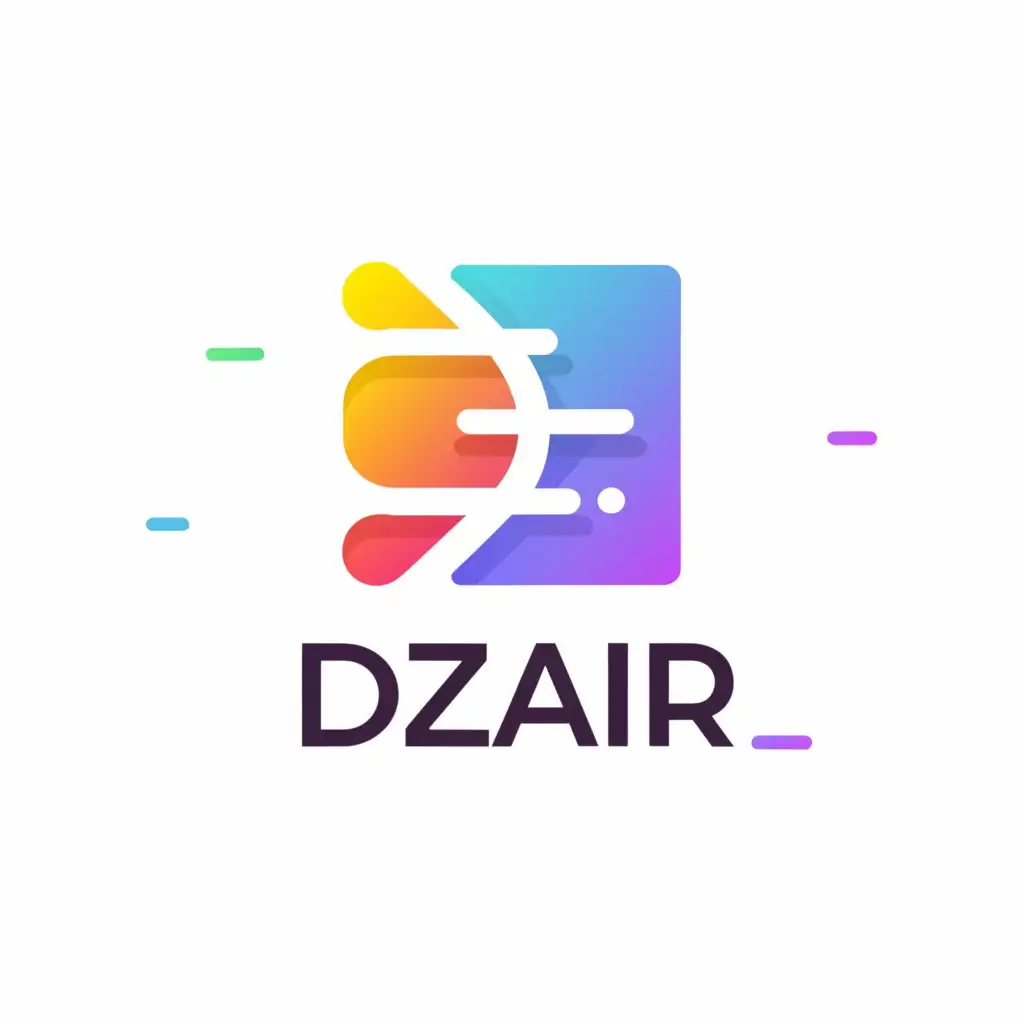 a logo design,with the text "dzair", main symbol:computer,Moderate,be used in Internet industry,clear background