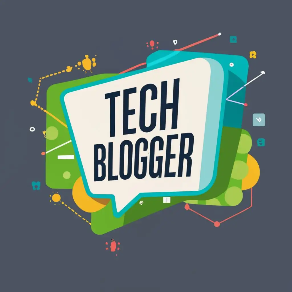 logo, Computer, with the text "Tech Blogger", typography, be used in Technology industry