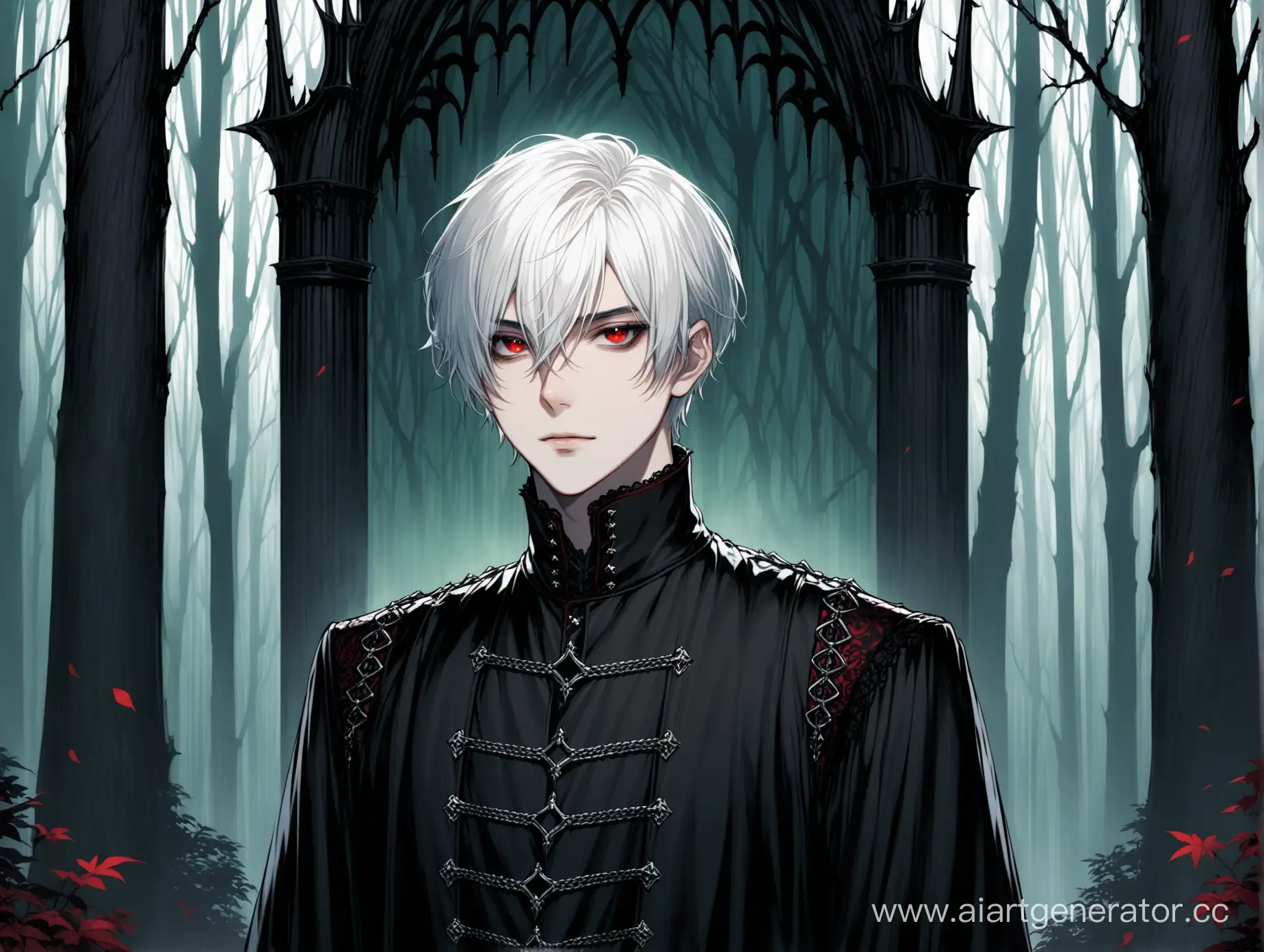 Gothic-Style-Portrait-Mysterious-Figure-in-Forest