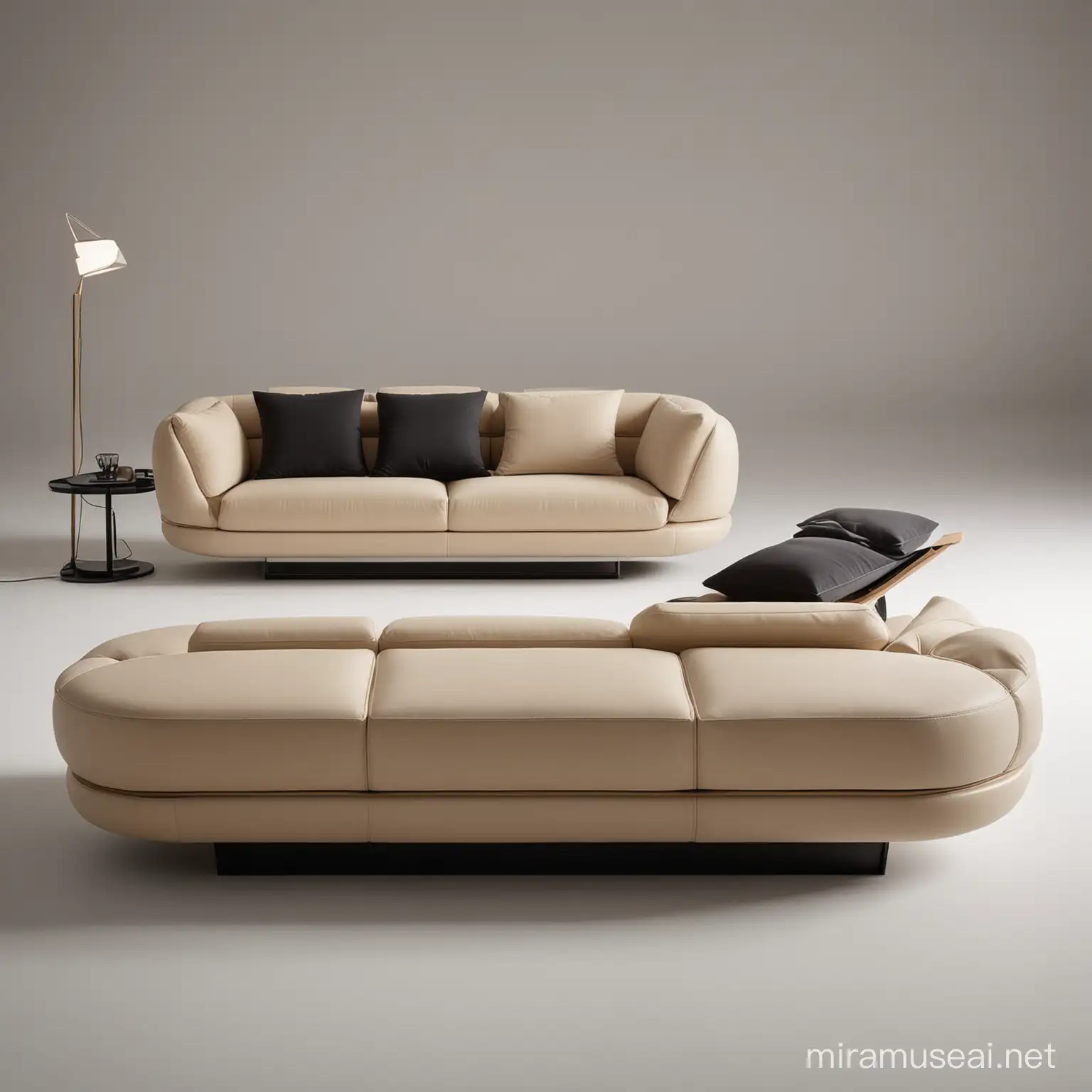 Innovative Italian Modular Sofa Design A Blend of Functionality and Style for Small Spaces