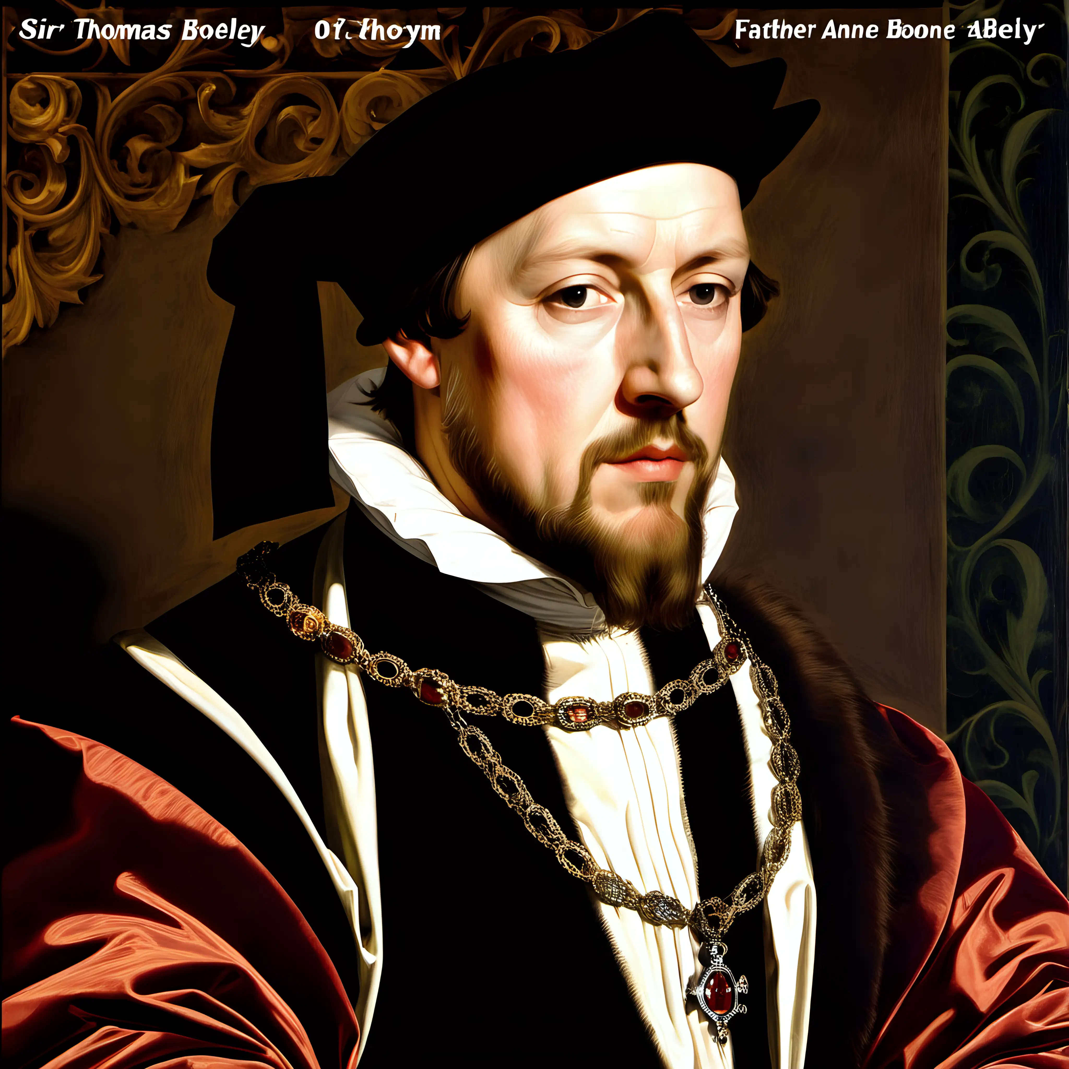 Portrait of Sir Thomas Boleyn Father of Anne Boleyn