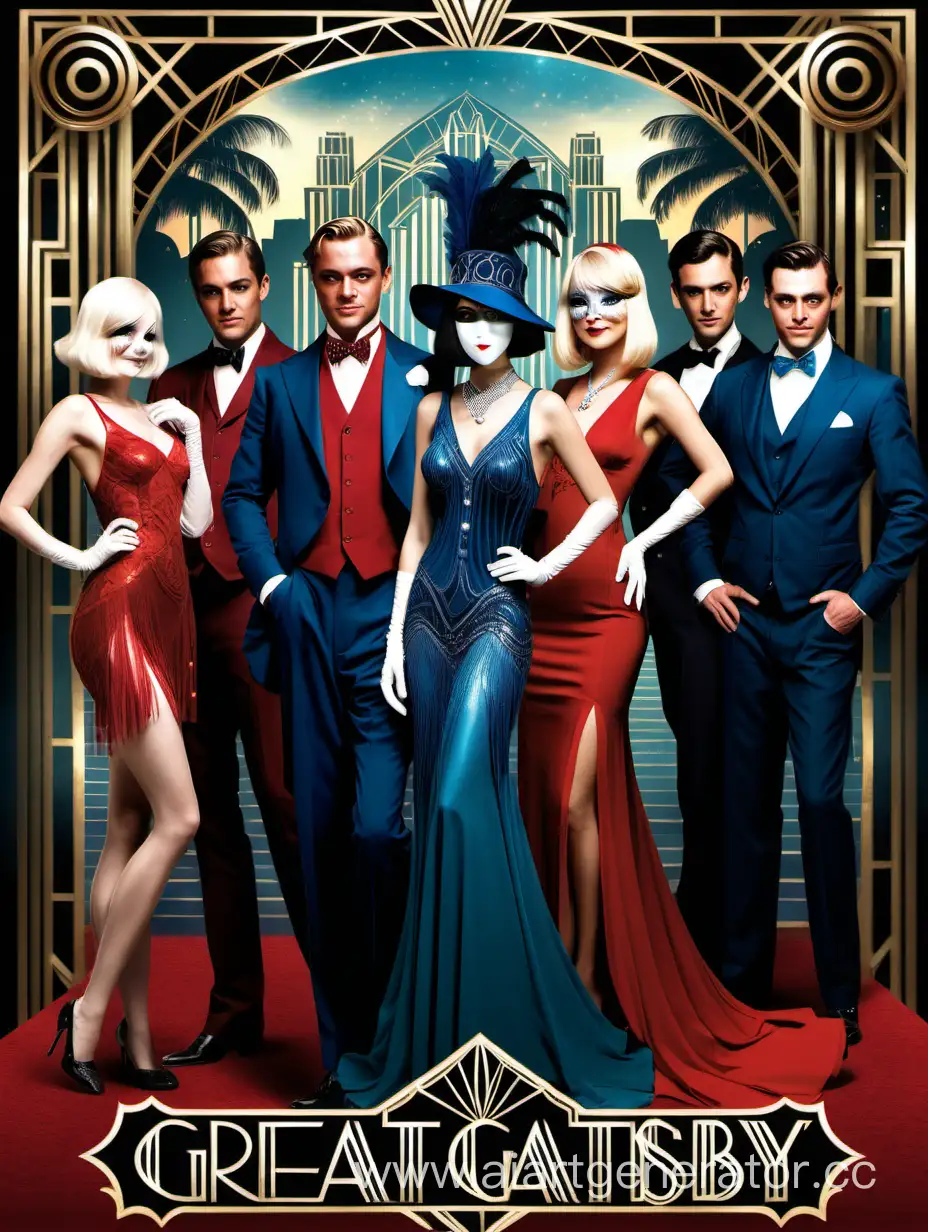 Elegant-Masquerade-The-Great-Gatsbyinspired-Card-Game-with-Deception