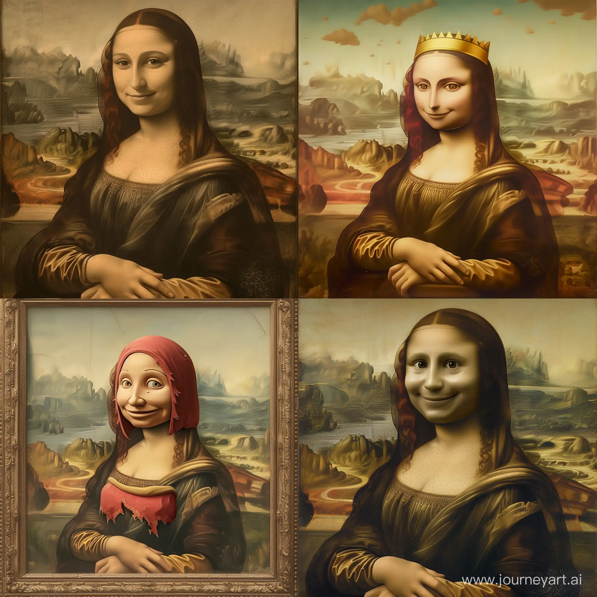 Mona-Lisa-Portrait-with-Clash-Royale-Theme