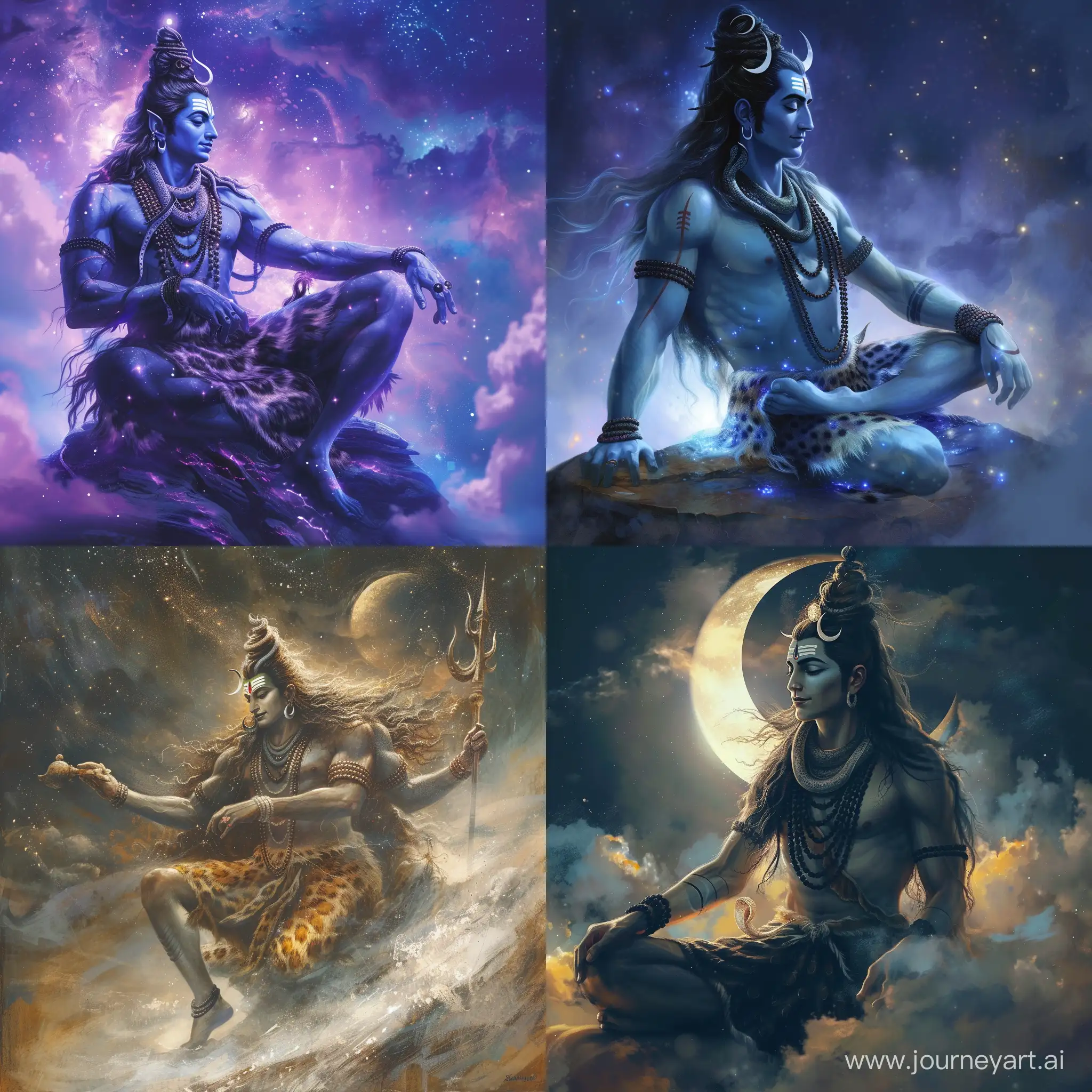 Lord Shiva creating the universe.