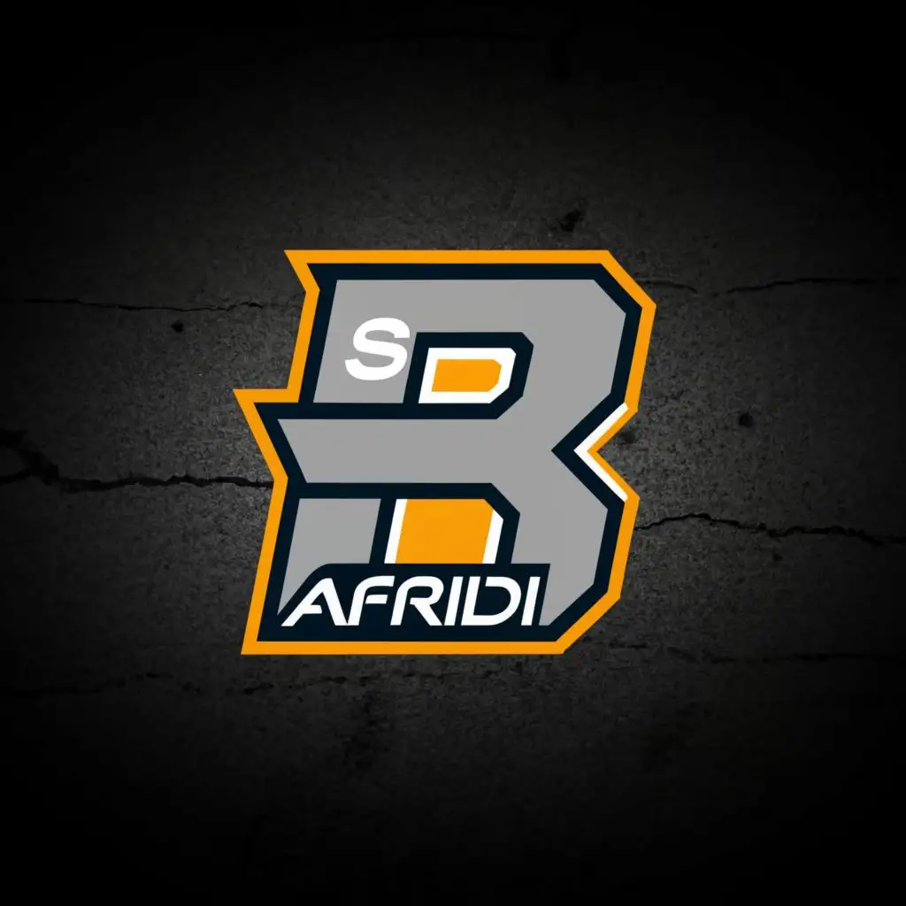 LOGO-Design-for-S-A-Afridi-Dynamic-Typography-for-Sports-Fitness-Brand